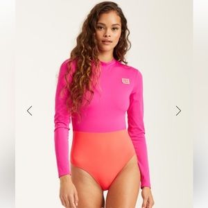 Billabong Born 4 Sun Long Sleeve Swimsuit size Small
